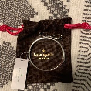 Kate Spade bow bracelet. Silver.